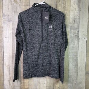 Under Armour Women’s Loose Size Medium Black/Gray Variegated Mock Turtle…